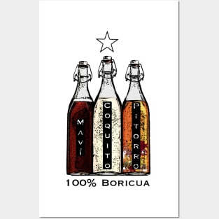 100% Boricua Mavi Coquito Pitorro Posters and Art